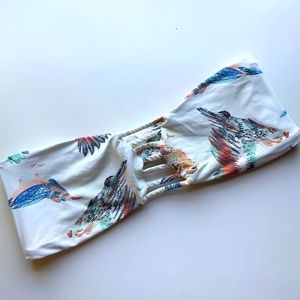 Boys and Arrows Bird Strapless Bikini Top